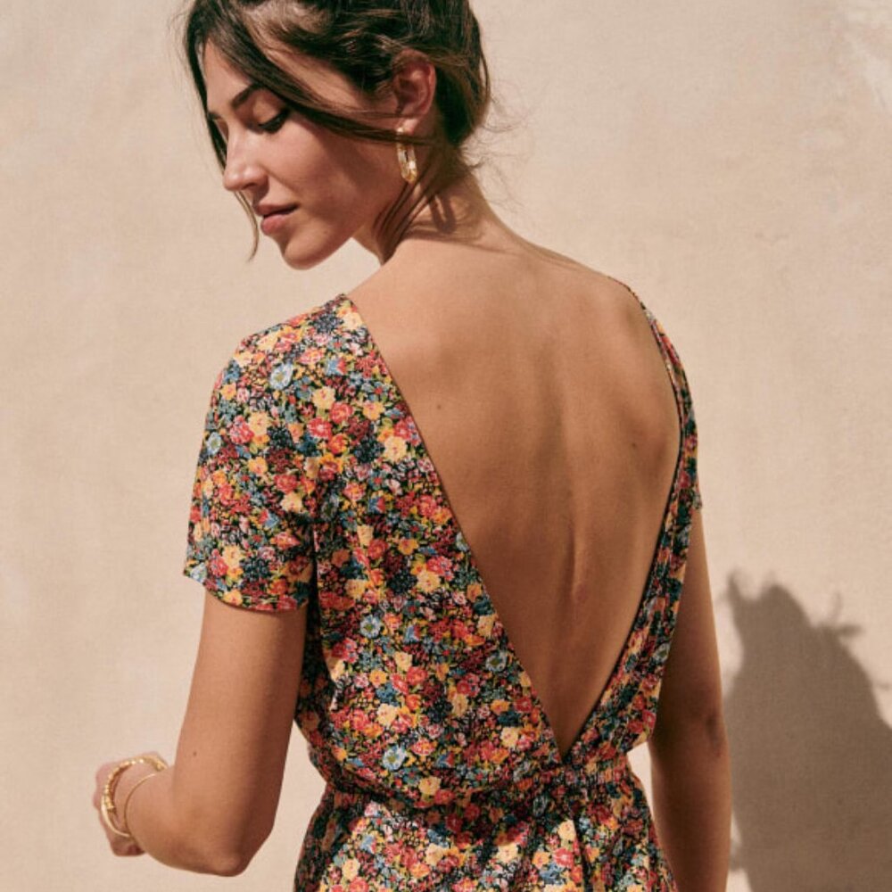Sezane Luce Dress in Sunflowers size XL